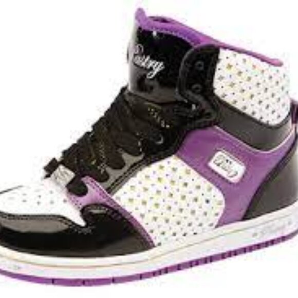 Plum Glam Pie Hitops by Pastry Toddler Shoes Size 4 - Picture 1 of 7
